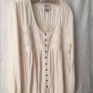 Knox Rose Boho ivory top